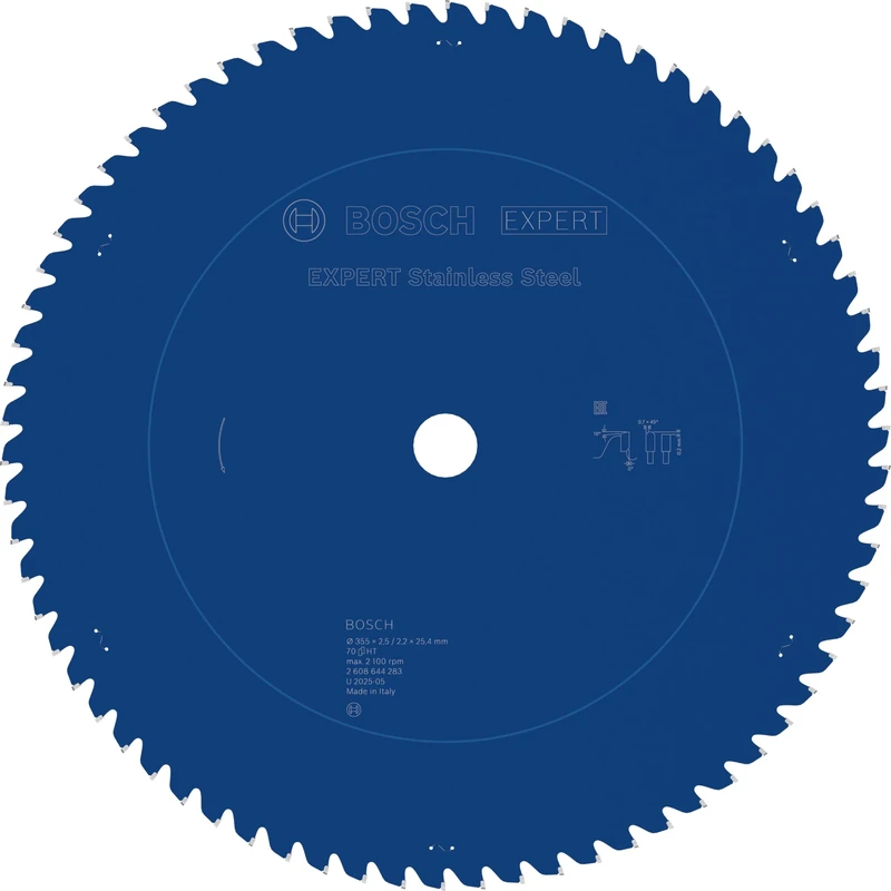 Bosch 1x EXPERT Stainless Steel Corded Circular Saw Blade for Mitre Dry Cutter (for Stainless steel, Ø mm, Professional Accessory Mitre Corded Dry Cutter)