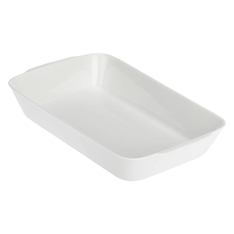la Porcellana "Anghiari Rectangular Baking Dish Gift Box, White, 39 x 25 cm