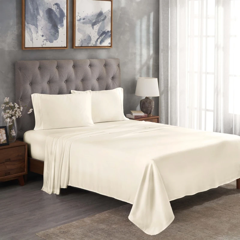 Home City, Bed Linen Set, Ivory - Eastern King