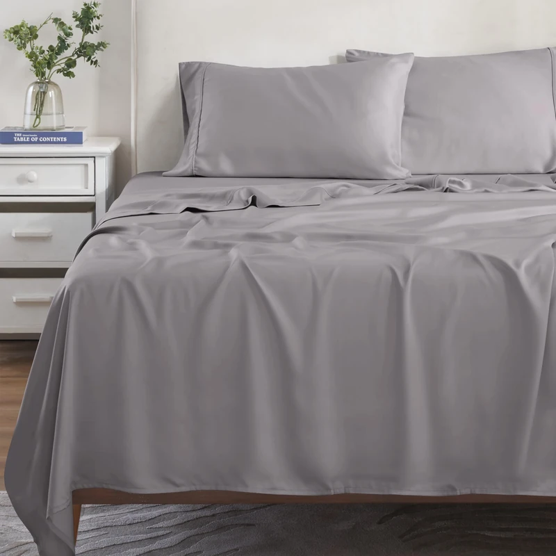 Home City, Bed Linen Set, Grey - King