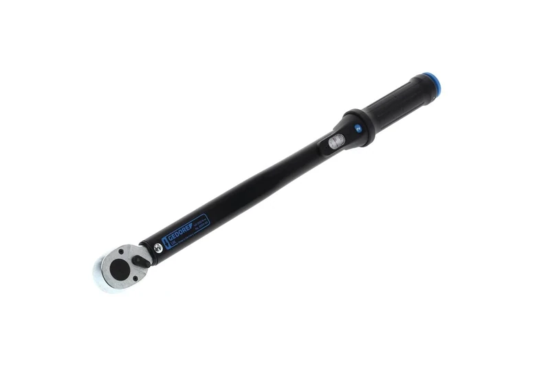 GEDORE Torcoflex Torque Wrench 1/2 Inch 40-200 Nm with Lever Reversible Ratchet Steel Tube Black/Blue