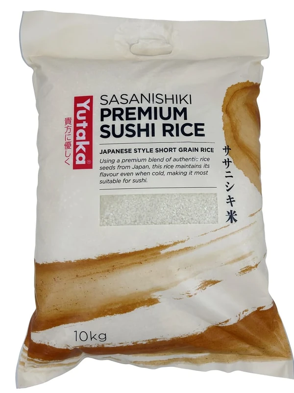 Yutaka Sasanishiki Super Premium Short Grain Rice 10 kg | Premium Japanese Short Grain Rice for Sushi, Onigiri & Traditional Dishes | Light Texture & Fluffy Finish