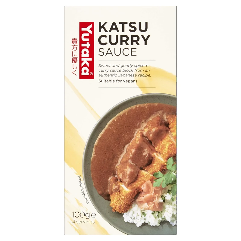 Yutaka Katsu Curry Sauce 100g (Pack of 10) | Authentic Japanese Curry | Sweet & Gently Spiced Curry Sauce Block | Ideal for Katsu Curry, Rice Dishes & Quick Meals | Vegan-Friendly