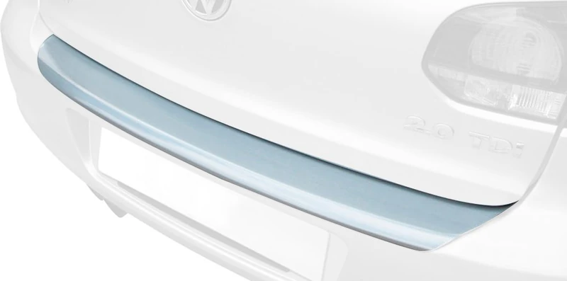 RGM ABS Rear Bumper Protector Compatible with Volvo V40 5-Door 6/2012 Silver