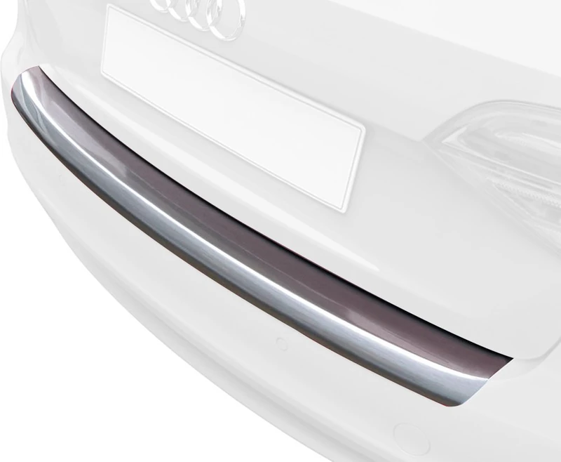 RGM ABS Rear Bumper Protector Compatible with Audi A3 8V Sportback 6/2012-4/2016 Brushed Aluminium Look