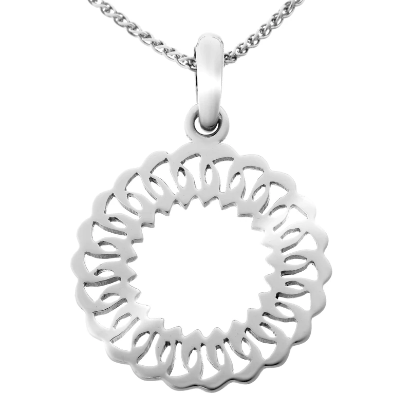 Orphelia Women's Pendant with Chain Rhodium-Plated 925 Silver, Sterling Silver