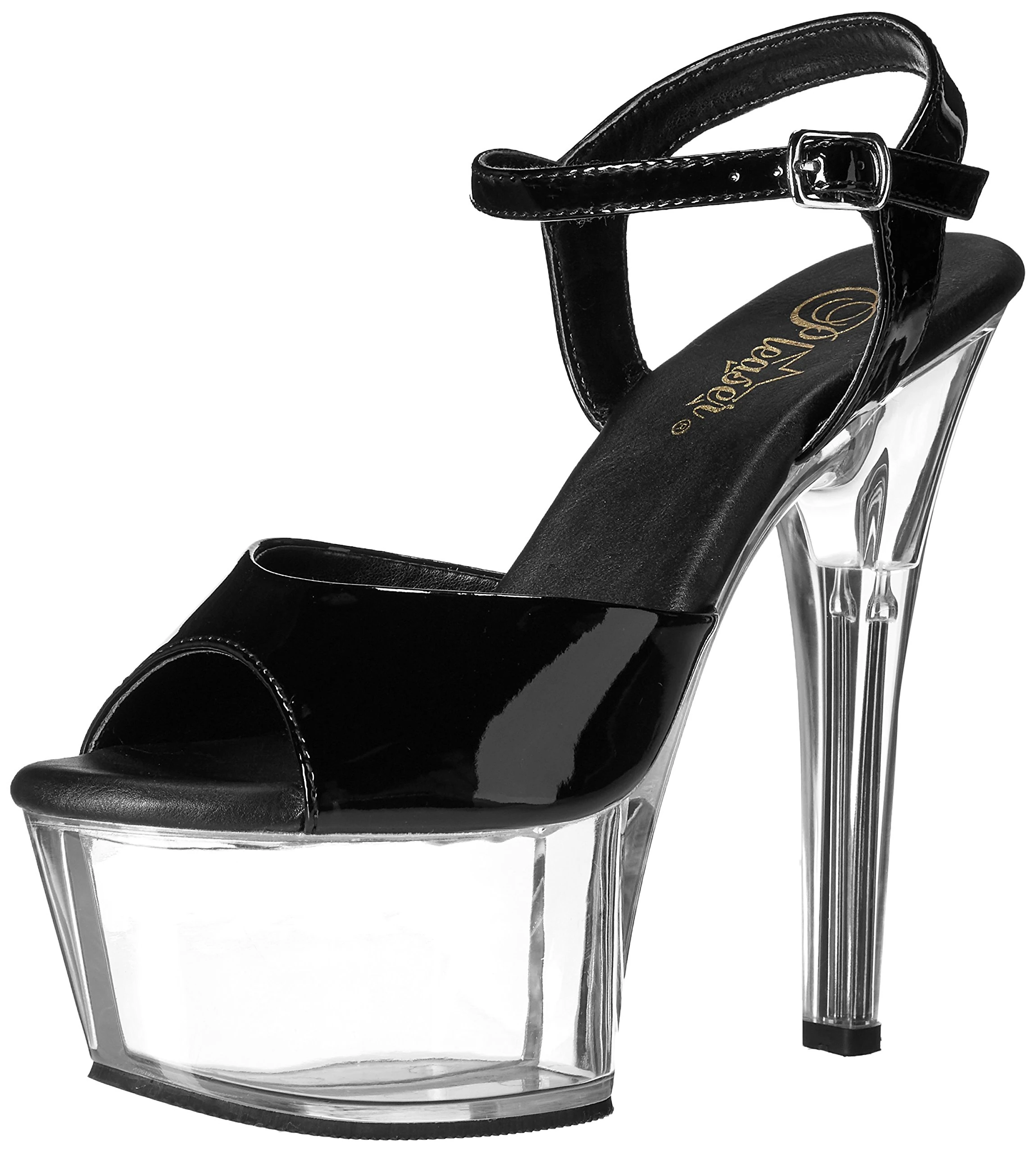 Pleaser ASPIRE-609 Blk Pat/Clr UK 5 (EU 38)