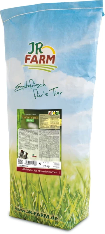 JR Farm Grain Less Herbs Guinea Pig Pet Hutch House Shelter, Pack of 1 x 5 Kg - Image 1