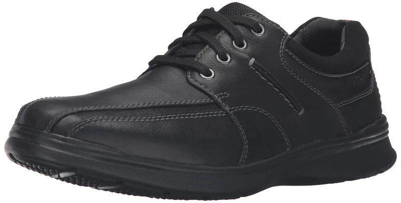Clarks Men's Cotrell Walk Oxford, Oily Black Leather, 6.5 UK