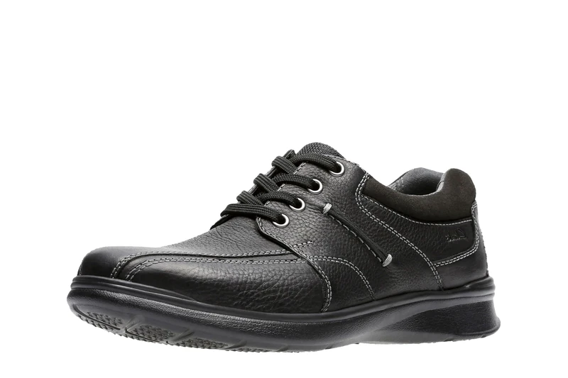Clarks Men's Cotrell Walk Oxford, Oily Black Leather, 13.5 UK