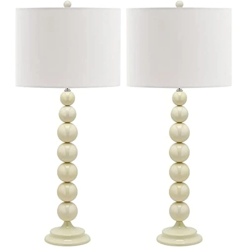 Safavieh Modern Metal Table Lamps - Set of 2, in White