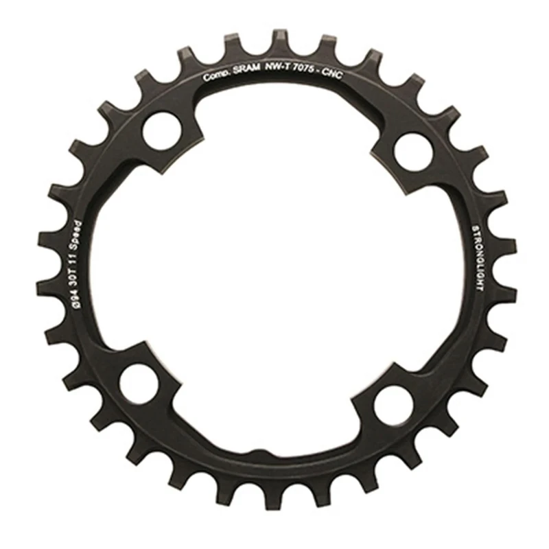 Sram Unisex - Adult Stronglight Chainring, Black, 30 Teeth