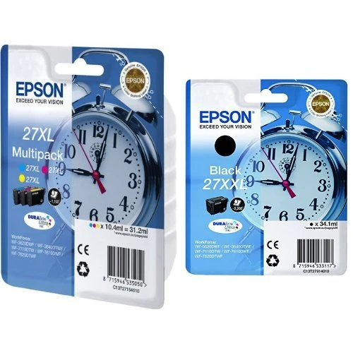 Epson C13T27154010 3PACK EPS_T271 Inkjet Cartridge ( 27xl - 31.2ml ) Ink Bundle