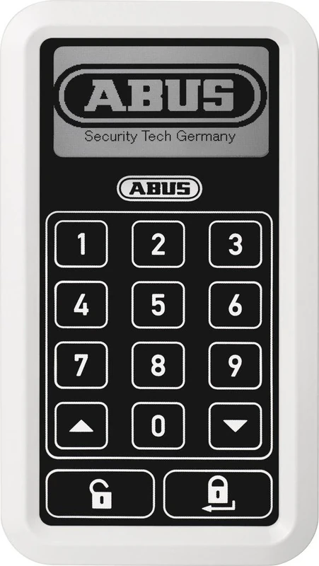ABUS HomeTec Pro Wireless Keyboard CFT3000 Code Keyboard for Opening the Front Door for the HomeTec Pro Wireless Door Lock Drive - White - 10125