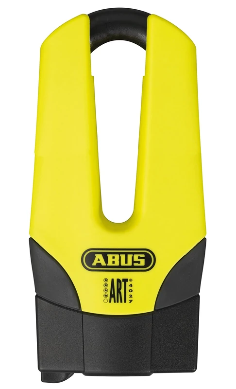 ABUS brake disc lock Granit Quick 37/60 Maxi + Mini - motorbike lock with security level 15 - 13 mm thick shackle - 50 mm shackle height, yellow