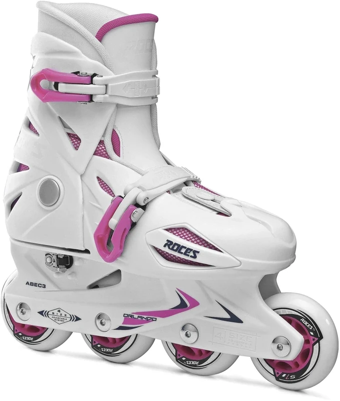 Roces Orlando III Inline Skate White-Pink 30