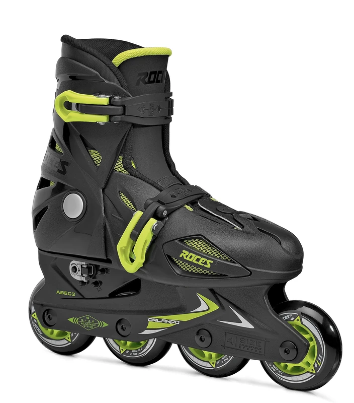 Roces Orlando III Inline Skate Black-Lime 36