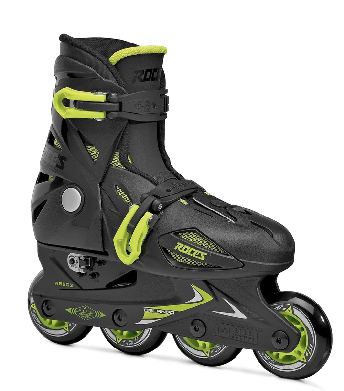 Roces Orlando III Inline Skate Black-Lime 30
