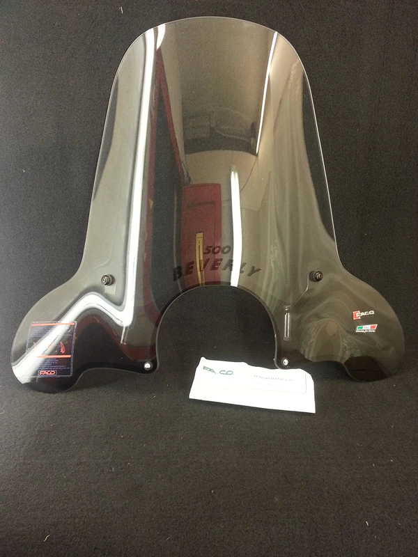 FACO 22431 WINDSCREEN 4MM WITH BRACKETS FIT FOR PIAGGIO BEVERLY 500 2003 2007