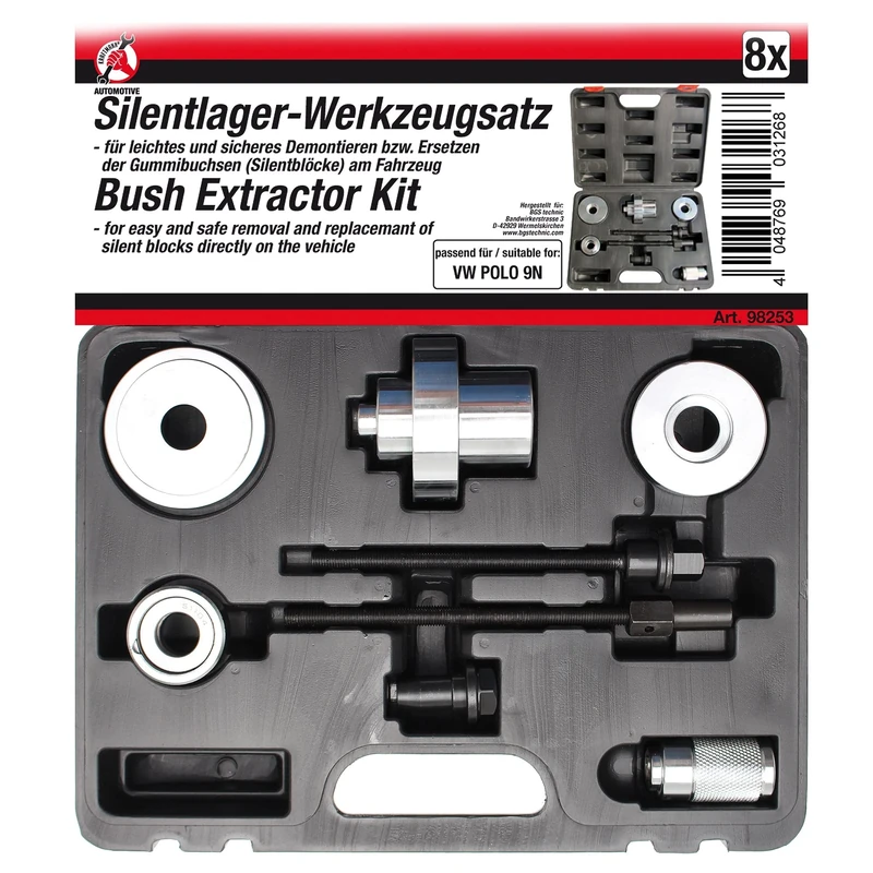 BGS Diy 98253 | Silent Block Tool Set | for VW Polo 9N - Image 1
