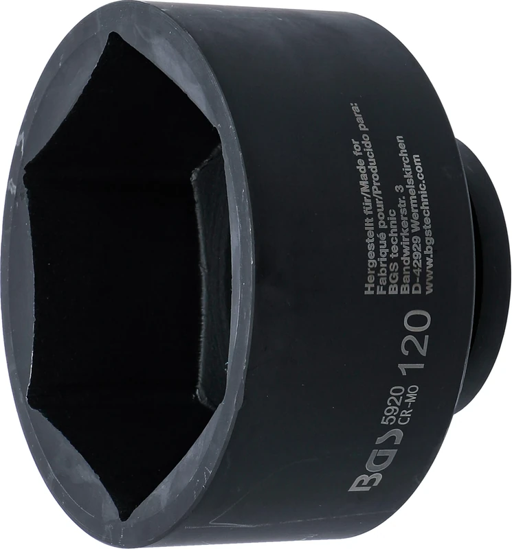 BGS 5920 | Impact Socket, Hexagon | 25 mm (1") Drive | 120 mm
