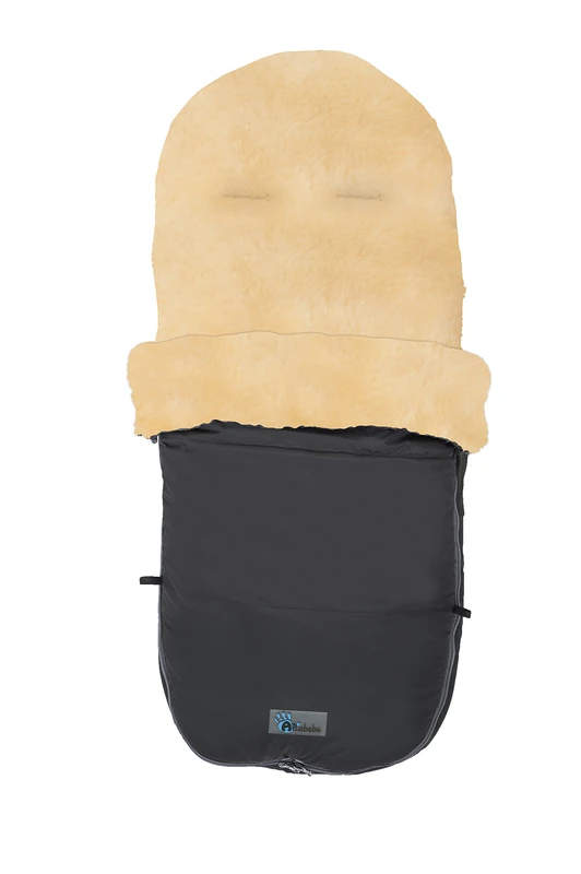 Altabebe Lambskin Winter Footmuff for Bugaboo and Joolz Strollers, 12-36 Months, Black, 1.25 kg - Image 1