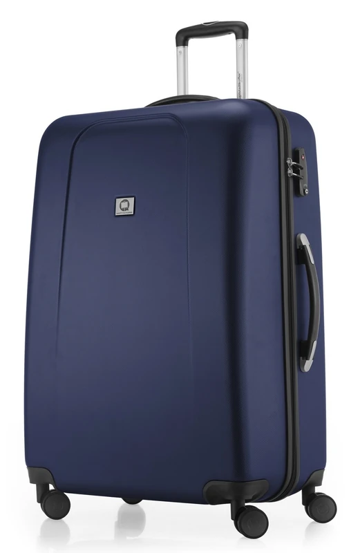 HAUPTSTADTKOFFER – Wedding - Luggage Suitcase Hardside Hard Shell Spinner Trolley 4 Wheel Case, TSA, 75 cm, 103 Liter, Dark Blue