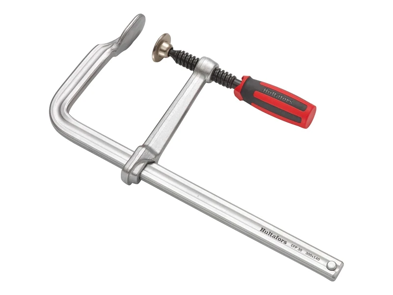 Hultafors 522303 "CFP 30" Screw Clamp with Pivoted Handle - Black/Red/Silver - Image 1
