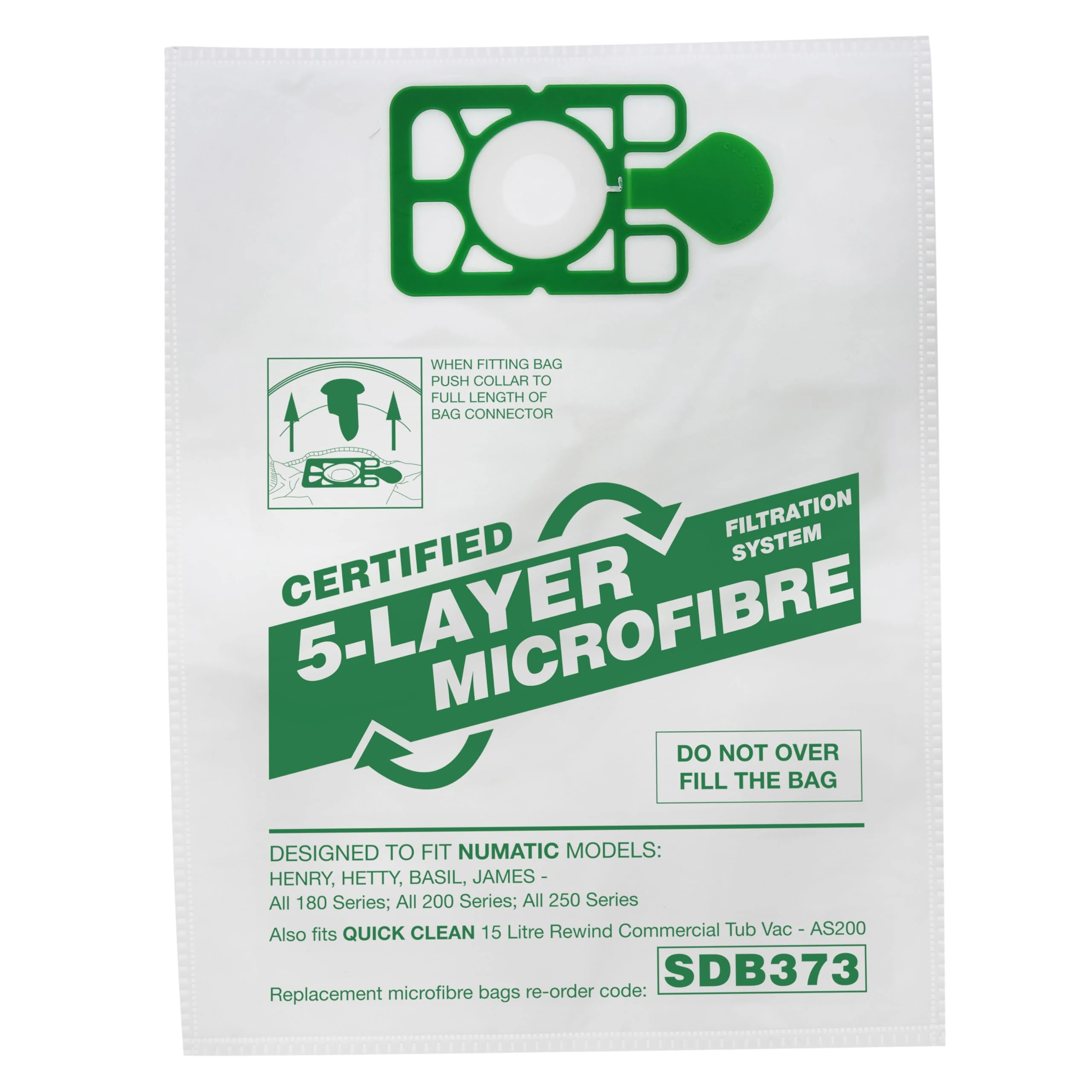 First4Spares 20 x Numatic Henry Hetty HEPAFLO Hoover Bags Vacuum Cleaner Cloth Hepa Flo Bag