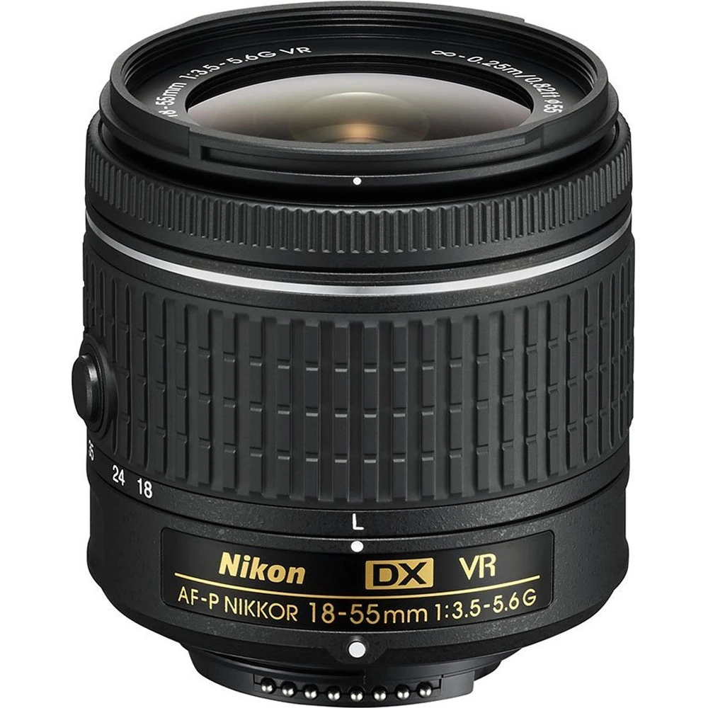 Nikon 18-55 mm f/3.5-5.6G VR AF-P DX Nikkor Lens for Camera