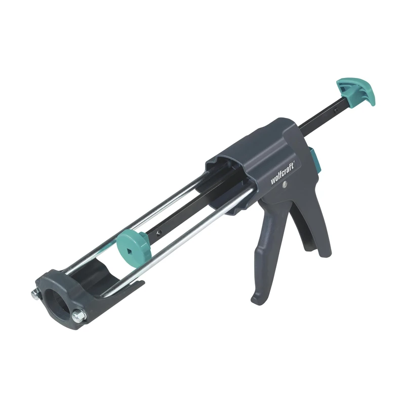 wolfcraft MG 600 PRO Professional Caulking Gun - Heavy Duty Sealant Gun with 280 kg Push Force for 310 ml Cartridges, Silicone, Adhesive & Bitumen - 4356000