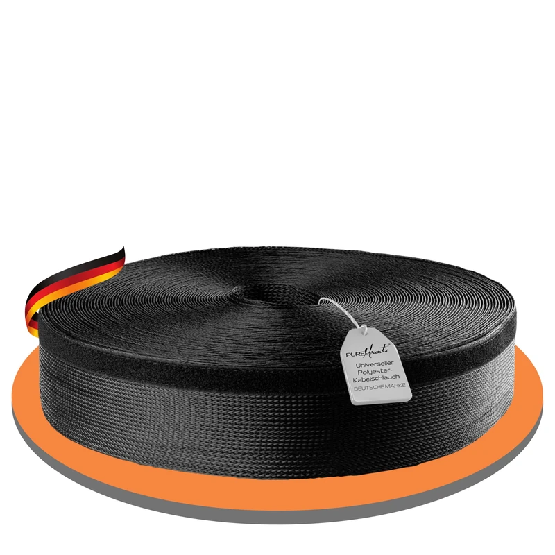 PureMounts PM Zccs Socks BJC-85 Universal Polyester Cable Tube, even Zusammenziehend with Velcro Closure