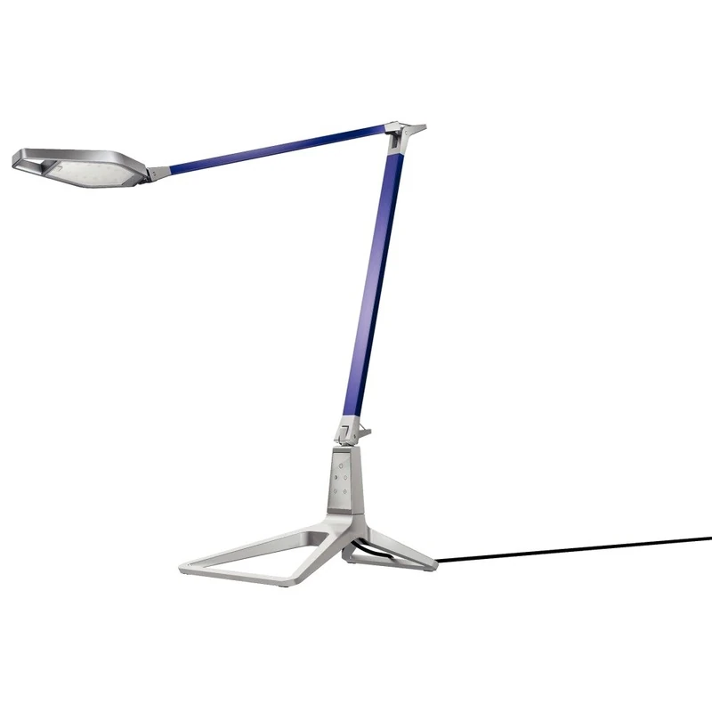 Leitz 62080069 Style Smart Led Desk Lamp, USB Charger, Bluetooth, Includes Uk Plug - Titan Blue