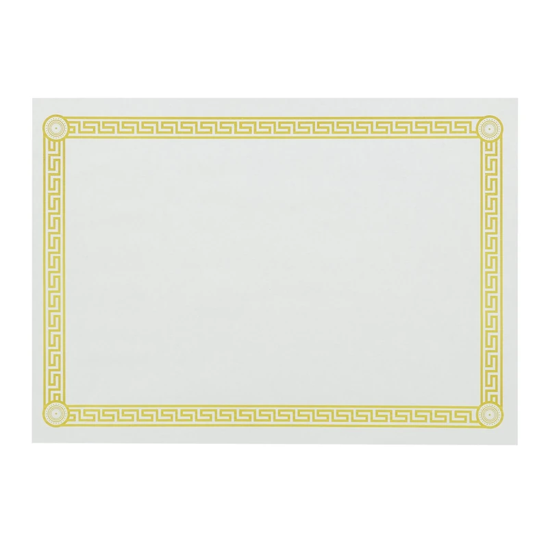 Royal Greek Key Design Disposable Placemats, Package of 1000