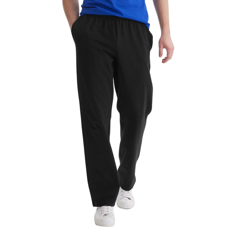 Hanes mensO5627X-temp Jersey Pant Pants - Black - Large