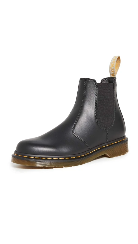 Dr. Martens Men's Vegan 2976 Chelsea Boots - Black Felix Rub Off