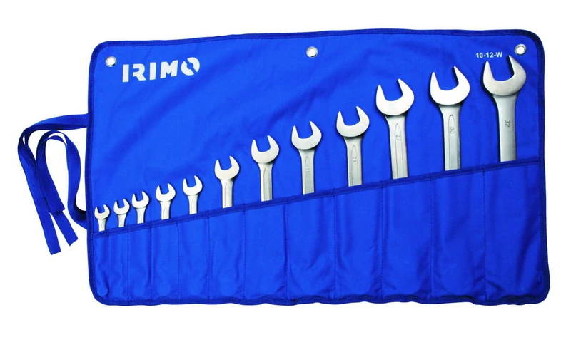 IRIMO BH10-12-W 6-32mm Double Head Fixed Wrench Set 12 Pieces with Case