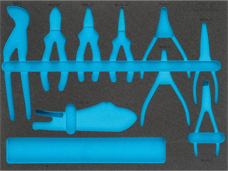 HAZET 163-370L 2-Component Soft Foam Insert - Multi-Colour
