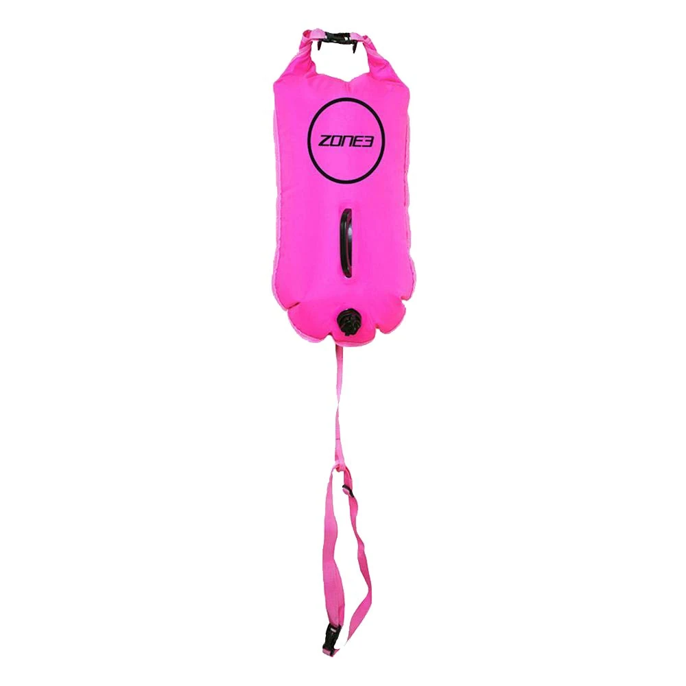 ZONE3 Swim Safety Buoy/Dry Bag 28L (Hi Vis Pink)