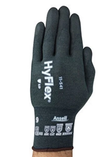 Ansell ActivArmr Electrician Work Gloves, Electrical Protection Class 00 (500V), Insulating Natural Rubber Latex Gloves, Industrial Safety PPE, 14 Inches, Yellow, Size L (1 Pair)