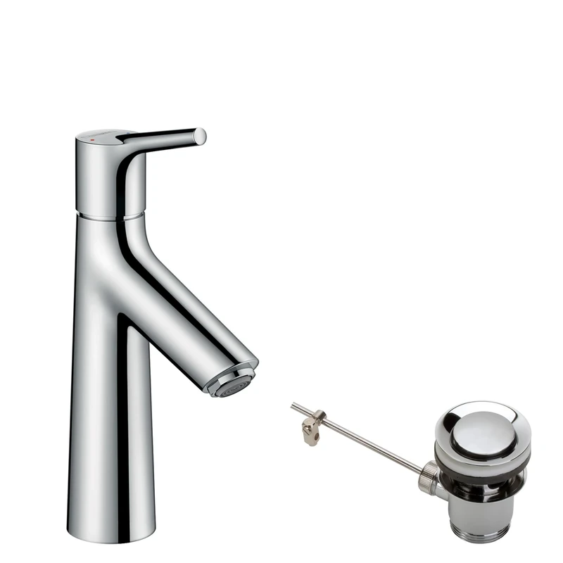 hansgrohe Talis S basin mixer tap 100 with pop up waste, chrome 72020000