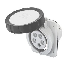 Gewiss HP - Inclined Base/s 10o HP 3 Pole+Neutral+Ground 32A 500V 7H IP67