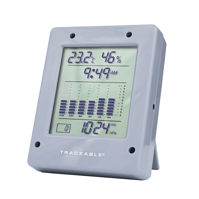Cole-Parmer Traceable Digital Barometer with Calibration, Medical & Scientific Timer - Calibration, LCD Screen, Min - Max Temperatures 0°C - 55°C / 32°F - 131°F