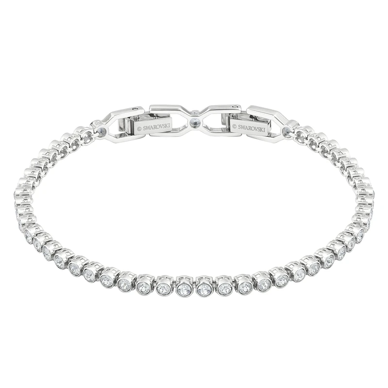 Swarovski Women's Emily Bracelet Brilliant White Crystals with Rhodium Plating from the Swarovski Emily Collection