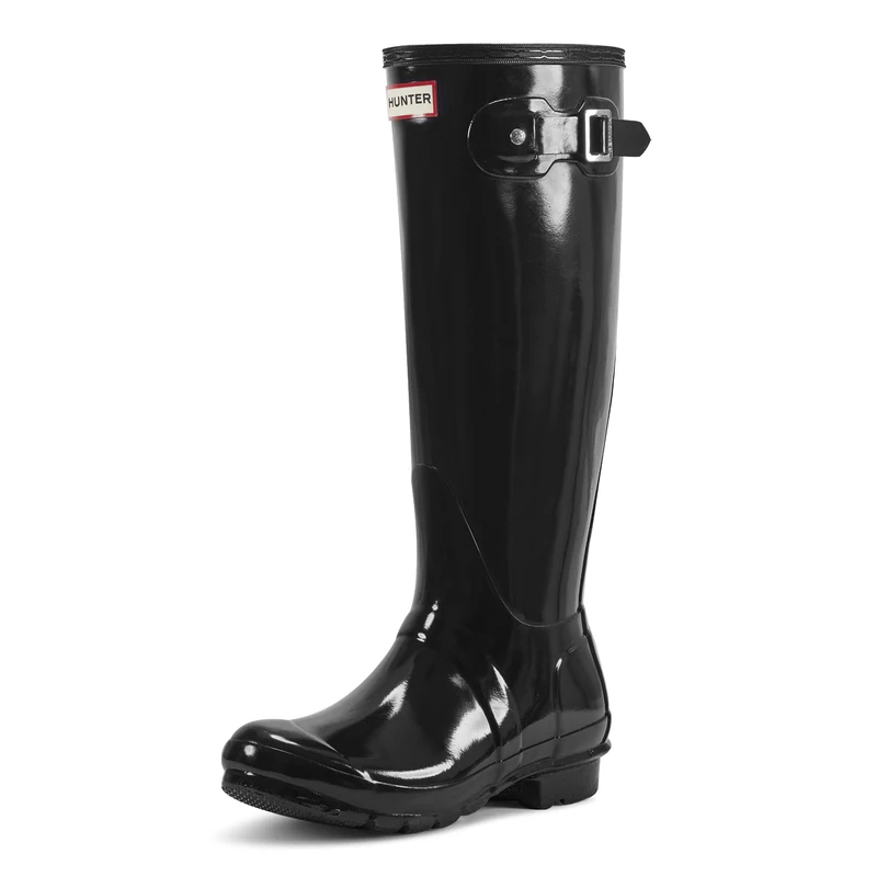 Hunter Women High Wellington Boots, Black (Black), 38 EU (5 UK)