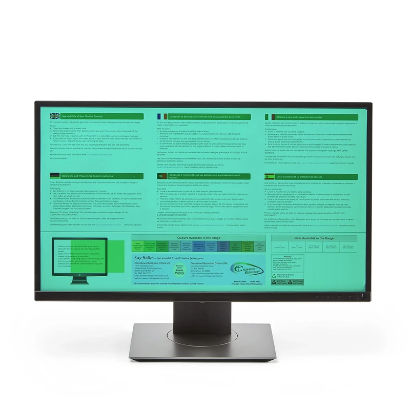 Crossbow Education: Monitor Overlay 21.5inch widecreen - Jade