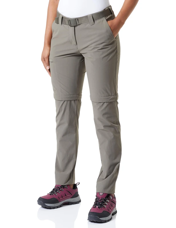 Maier Sports Inara Slim Zip, Women's hiking trousers, Water-repellent trousers for trekking and hiking, Close-fitting cut, Zip-off function, PFC-free, mSTRETCH pro 4 & dryprotec