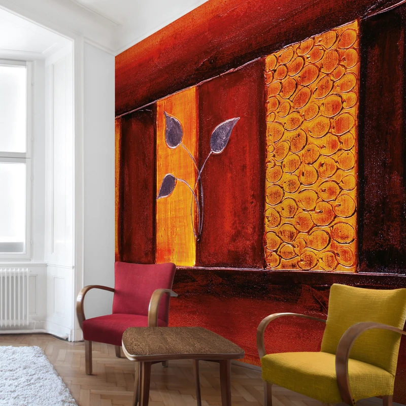 APALIS Wallpaper Memory Photo Square with 97838 Size, Yellow), 336 x 336 cm - Image 1