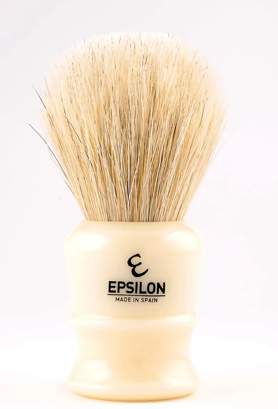 Epsilon Ivory White Horse Shaving Brush, 26 mm, Standard, Single - Image 1
