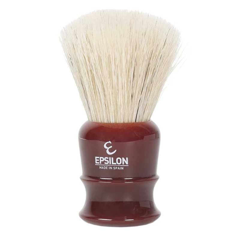 Shaving Brush White Horse "Fan Shape" Epsilon Bordeaux 27 mm